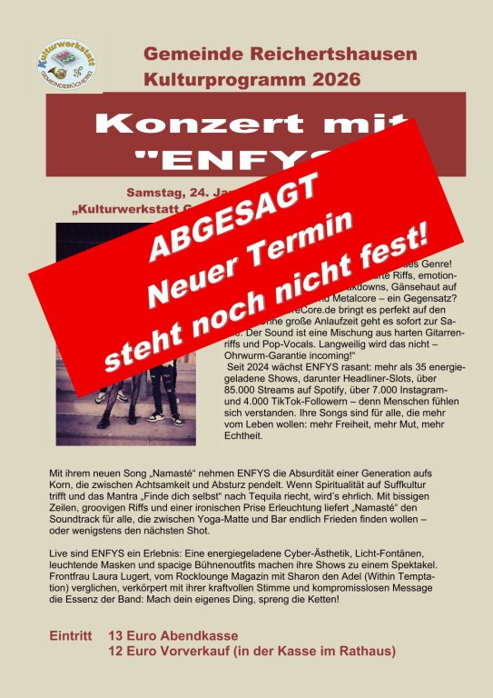 Enfys - Abgesagt